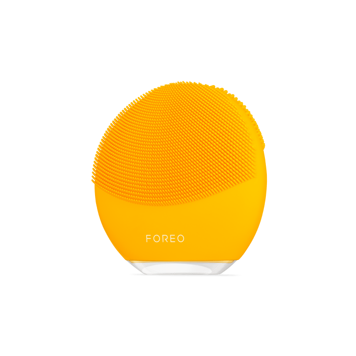 FOREO_LUNAmini3_Yellow_Angle_Transparent_Shadow.png